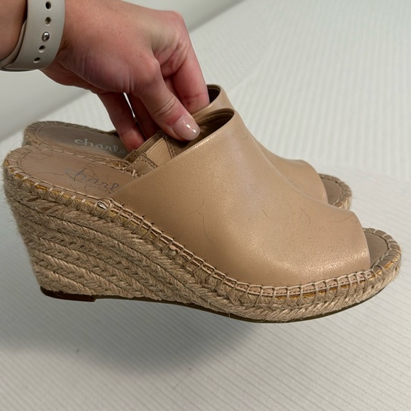 Size 7 M barely with Charles by Charles David wedges - Picture 1 of 4